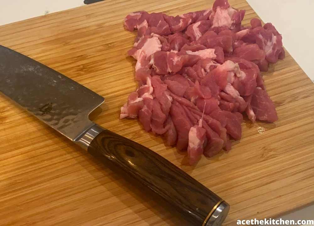 sliced scotch pork