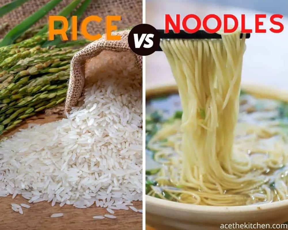 What Has More Calories Rice Or Noodles?