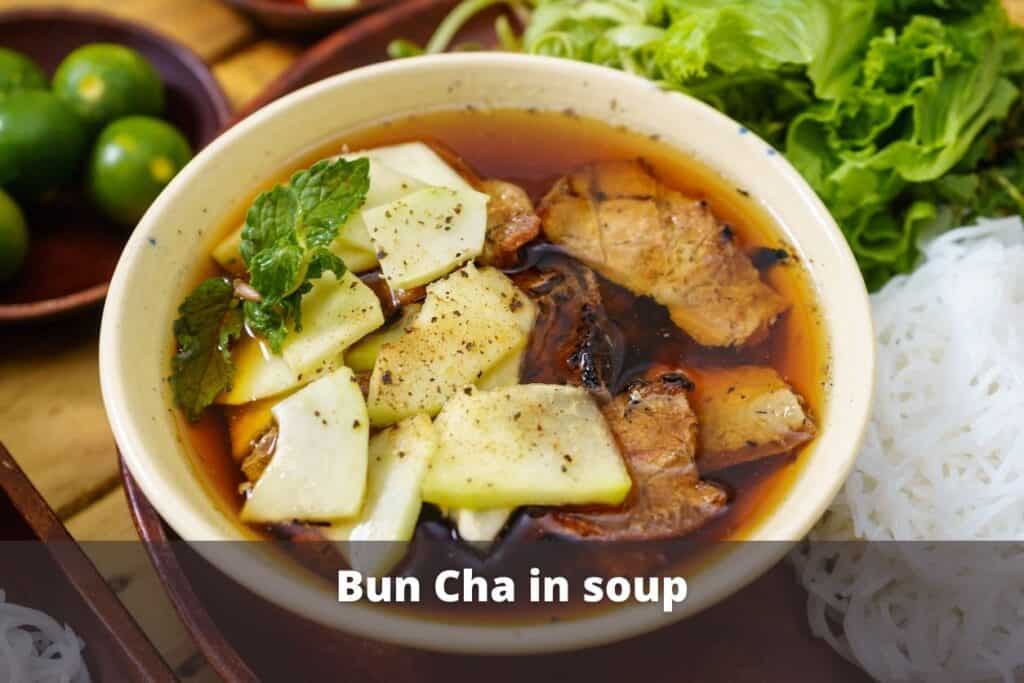 bun cha in soup