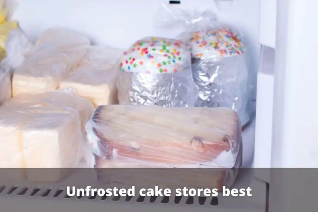 freezing frosted cake