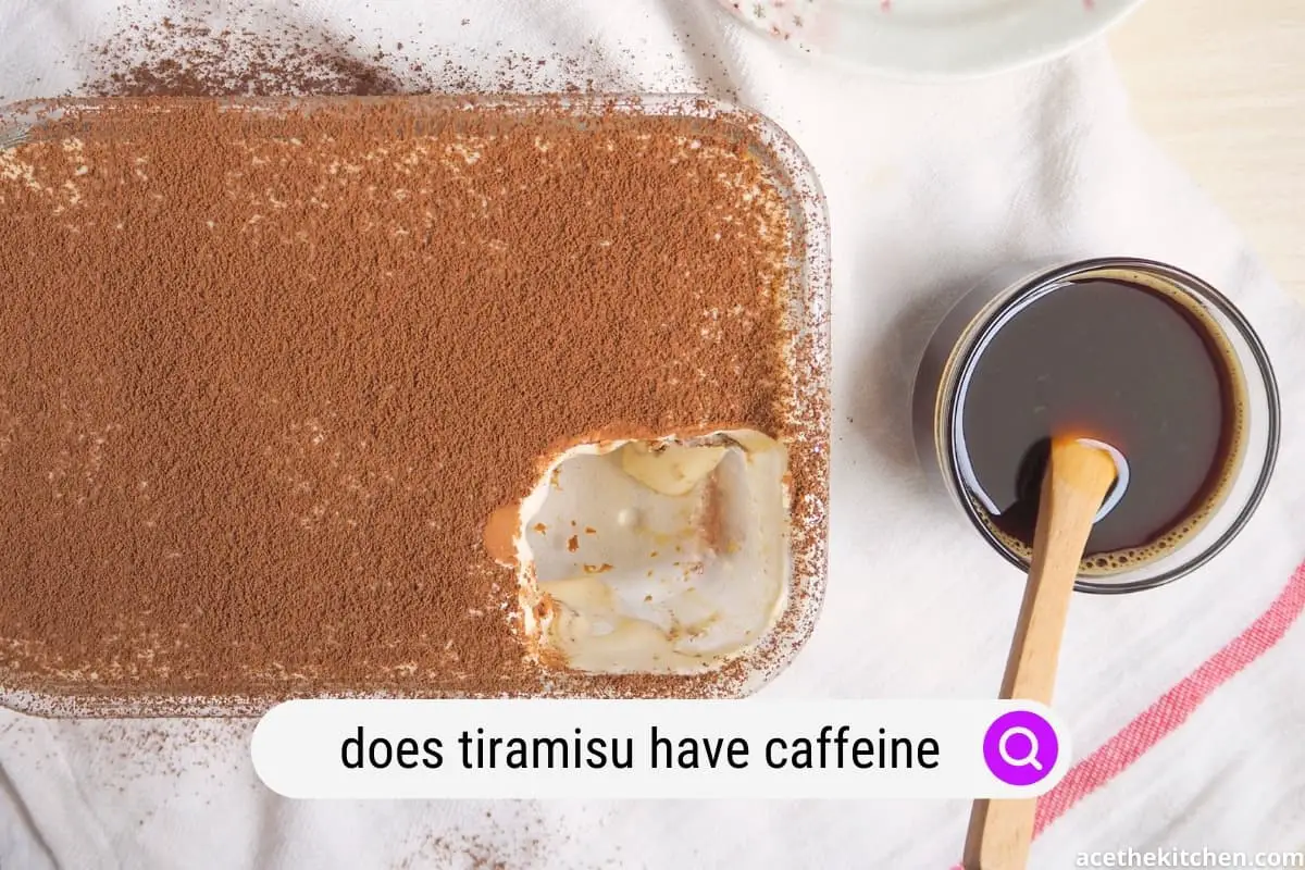 does tiramisu have caffeine