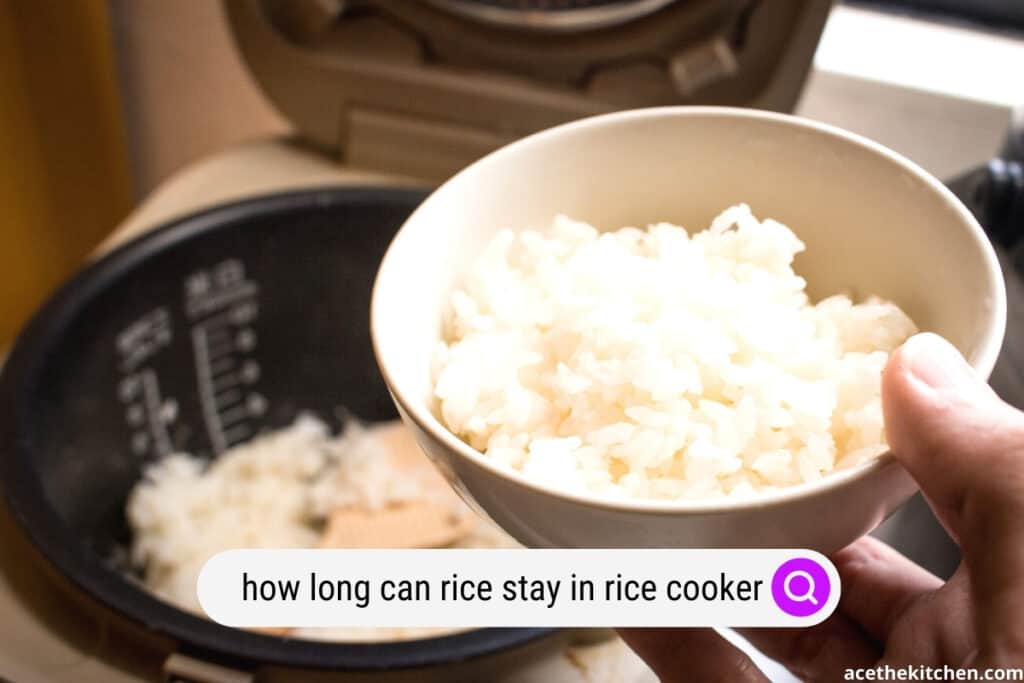 how long can rice stay in rice cooker