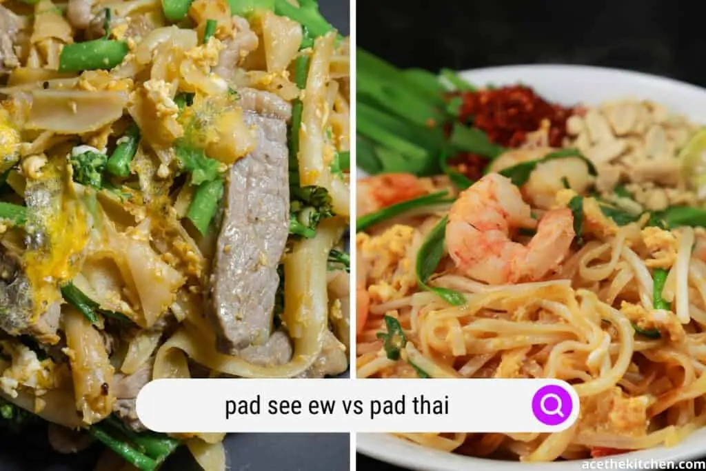 pad see ew vs pad thai