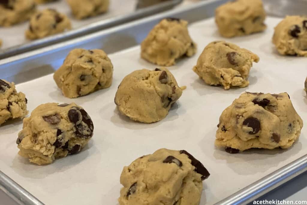 choc chip doug on a tray