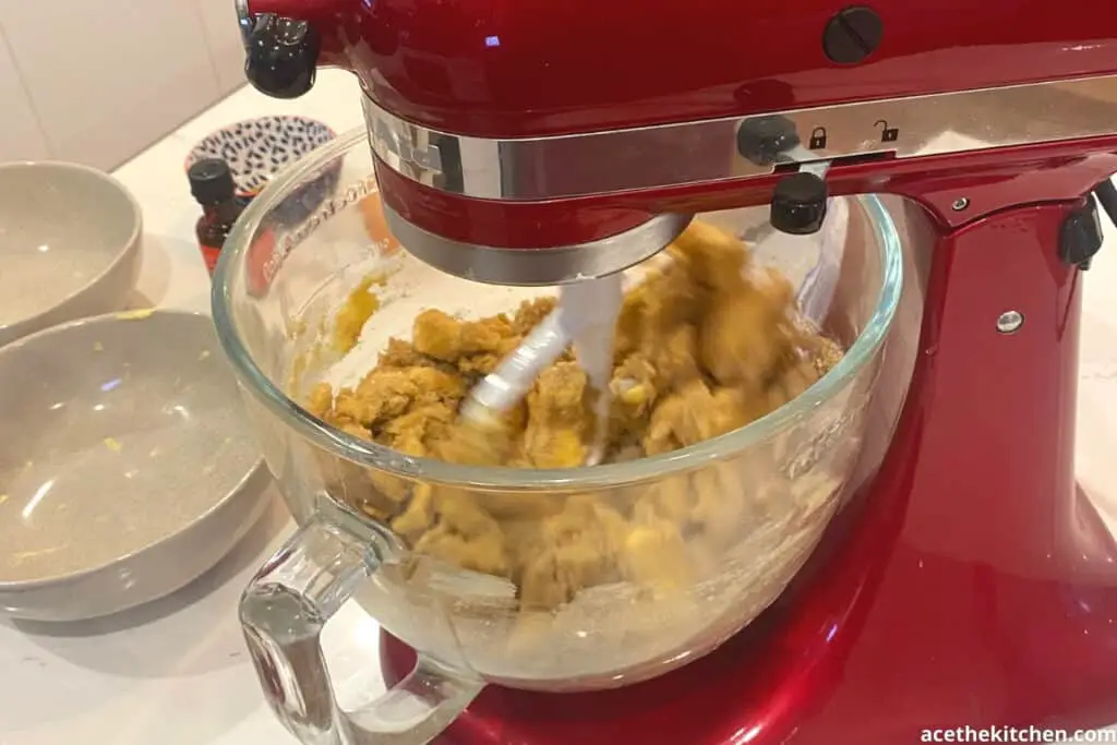 kitchenaid mixing chocolate cookie dough